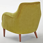 Кресло велюровое горчичного цвета Diaspro Mustard Armchair варинант исполнения - 3 | Loft Concept в Ростове-на-Дону