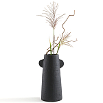 Ваза Serené Ceramic Vase Черная варинант исполнения - 3 | Loft Concept в Ростове-на-Дону