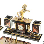 Настольный письменный набор из яшмы и долерита с декором в виде коня Manager Organizer варинант исполнения - 2 | Loft Concept в Ростове-на-Дону