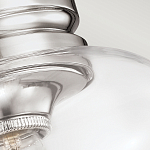 Потолочный светильник с прозрачным стеклянным плафоном в форме широкого колокола Feiss варинант исполнения - 2 | Loft Concept в Ростове-на-Дону