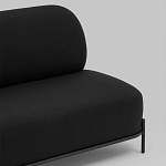 Двухместный диван черного цвета COLOR BLOCK варинант исполнения - 7 | Loft Concept в Ростове-на-Дону