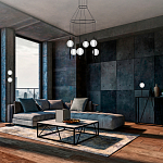 Торшер с 2-мя сферическими стеклянными плафонами Splatter варинант исполнения - 3 | Loft Concept в Ростове-на-Дону