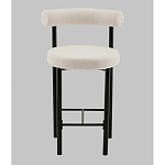 Стул полубарный Floreo букле молочный варинант исполнения - 4 | Loft Concept в Ростове-на-Дону