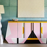 Дизайнерский комод с геометрическим рисунком Arredi варинант исполнения - 3 | Loft Concept в Ростове-на-Дону