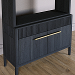 Стеллаж Primo с ящиками Черный дуб  варинант исполнения - 3 | Loft Concept в Ростове-на-Дону