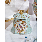 Шкатулка голубого цвета с рисунком и состаренным эффектом Eden Garden варинант исполнения - 9 | Loft Concept в Ростове-на-Дону