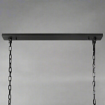 Люстра с черным каркасом и абажуром из прямоугольных мраморных панелей Calling to Shine варинант исполнения - 1 | Loft Concept в Ростове-на-Дону