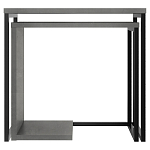 Комплект из 2-х приставных столов серого цвета из дерева ZIGOSH RETRO GREY варинант исполнения - 1 | Loft Concept в Ростове-на-Дону