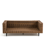 Трехместный садовый диван из плетеного пластика Matteo варинант исполнения - 8 | Loft Concept в Ростове-на-Дону