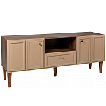 ТВ-тумба бежевая из массива бука с 2-мя дверками и ящиком Wenge Light варинант исполнения - 1 | Loft Concept в Ростове-на-Дону