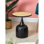 Приставной столик с факутрным черным основанием Ethiopia варинант исполнения - 2 | Loft Concept в Ростове-на-Дону