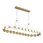 Люстра овальная с круглыми светодиодными источниками света Maxine Light варинант исполнения - 5 | Loft Concept в Ростове-на-Дону