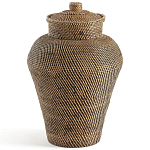 Плетеная корзина из ротанга и бамбука Wicker Vase Basket варинант исполнения - 1 | Loft Concept в Ростове-на-Дону