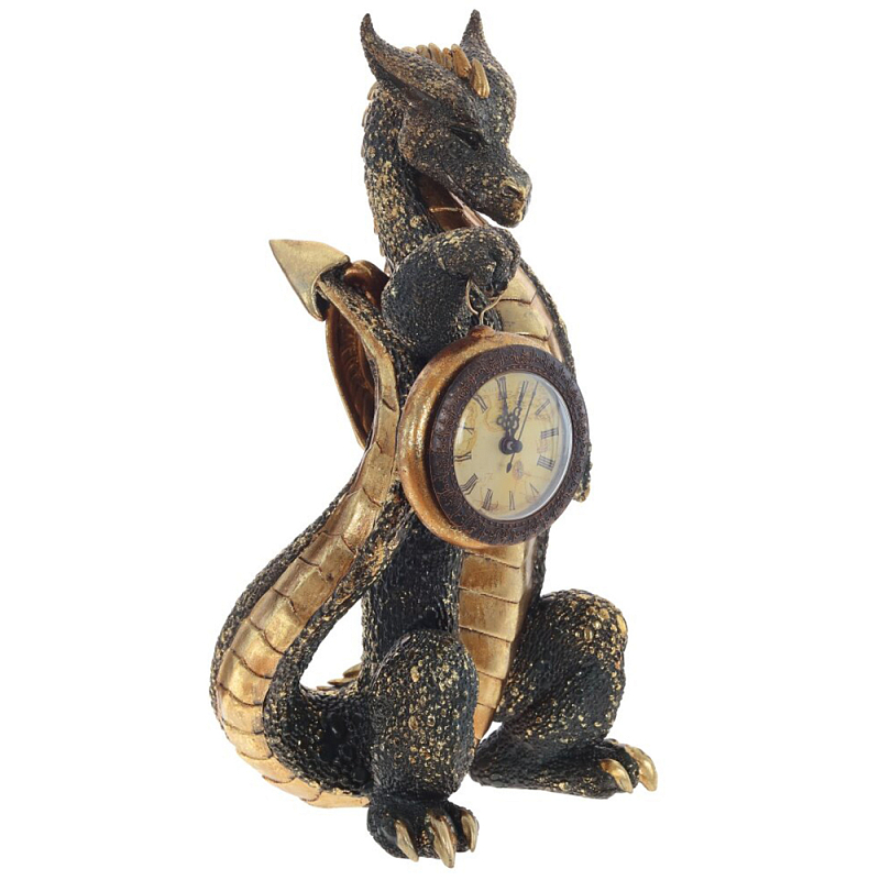     Black Dragon with Clock    -- | Loft Concept 