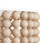 Люстра в форме цилиндра с вставками из деревянных бусин Wooden Beads варинант исполнения - 3 | Loft Concept в Ростове-на-Дону