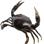 Статуэтка из бронзы в виде краба Animals Bronze варинант исполнения - 3 | Loft Concept в Ростове-на-Дону