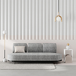 Стол приставной с овальными элементами бело-бежевого цвета NUN SIDE TABLE WHITE LIGHT MOCHA варинант исполнения - 2 | Loft Concept в Ростове-на-Дону