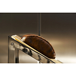 Дизайнерское кресло на металлическом каркасе с подставкой для ног Poltronova Mies Armchair варинант исполнения - 14 | Loft Concept в Ростове-на-Дону