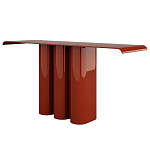 Консоль красная с цилиндрическим основанием Giorgio варинант исполнения - 1 | Loft Concept в Ростове-на-Дону
