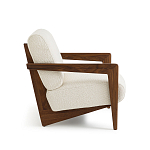 Кресло Avalon White Boucle из массива ореха варинант исполнения - 3 | Loft Concept в Ростове-на-Дону