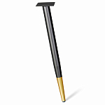 Стол обеденный с коричневой прямоугольной столешницей из керамики на четырех металлических ножках Brown Ceramics варинант исполнения - 3 | Loft Concept в Ростове-на-Дону