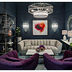 Диван трехместный велюровый серый Island of Comfort варинант исполнения - 5 | Loft Concept в Ростове-на-Дону