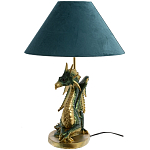 Настольная лампа с абажуром Дракон Green Dragon Синий абажур варинант исполнения - 5 | Loft Concept в Ростове-на-Дону