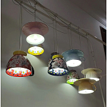 Подвесные светильники в виде чаши с цветочным блюдцем Flower Reversal варинант исполнения - 6 | Loft Concept в Ростове-на-Дону