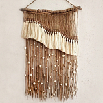 Дизайнерское Панно Дюна Макраме из нитей и бусин Wall Panel Dune варинант исполнения - 2 | Loft Concept в Ростове-на-Дону