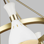 Люстра с 5-ю плафонами в форме песочных часов с узкими перфорированными отверстиями Feiss варинант исполнения - 9 | Loft Concept в Ростове-на-Дону