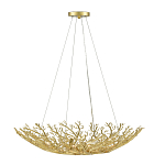 Люстра в форме золотой чаши из кораллов Coral Decor варинант исполнения - 2 | Loft Concept в Ростове-на-Дону
