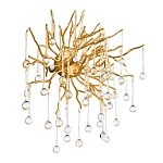 Бра с лучеобразным основанием и подвесками из прозрачного стекла в виде длинных капель Droplet Chandelier варинант исполнения - 3 | Loft Concept в Ростове-на-Дону