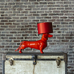 Настольная лампа COLLECTION OF DOGS с абажуром Такса варинант исполнения - 2 | Loft Concept в Ростове-на-Дону