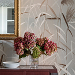 Обои ручная роспись Wild Grasses Special Colourway on Pale Grey dyed silk варинант исполнения - 2 | Loft Concept в Ростове-на-Дону