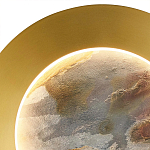 Бра в форме диска цвета латунь Brass Borders варинант исполнения - 3 | Loft Concept в Ростове-на-Дону