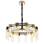 Люстра с прямоугольными хрустальными плафонами Glass Rectangles Gold Chandelier 60 варинант исполнения - 3 | Loft Concept в Ростове-на-Дону