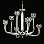Люстра с 8-ю лампами и гранеными стеклянными плафонами Prism Gala варинант исполнения - 4 | Loft Concept в Ростове-на-Дону