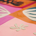 Обои ручная роспись в стиле Арт-деко Jazz Original colourway on painted silk with embroidery варинант исполнения - 5 | Loft Concept в Ростове-на-Дону