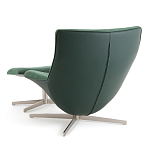 Кресло вращающееся с подставкой для ног зеленое Verdante варинант исполнения - 4 | Loft Concept в Ростове-на-Дону