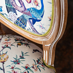 Стул из массива бука с изображением птиц и цветов Beige Green Chinoiserie Garden Chair варинант исполнения - 3 | Loft Concept в Ростове-на-Дону