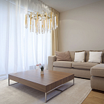 Люстра подвесная золотого цвета с разветвленными ветвями и прозрачными стеклянными подвесками Droplet Chandelier варинант исполнения - 12 | Loft Concept в Ростове-на-Дону