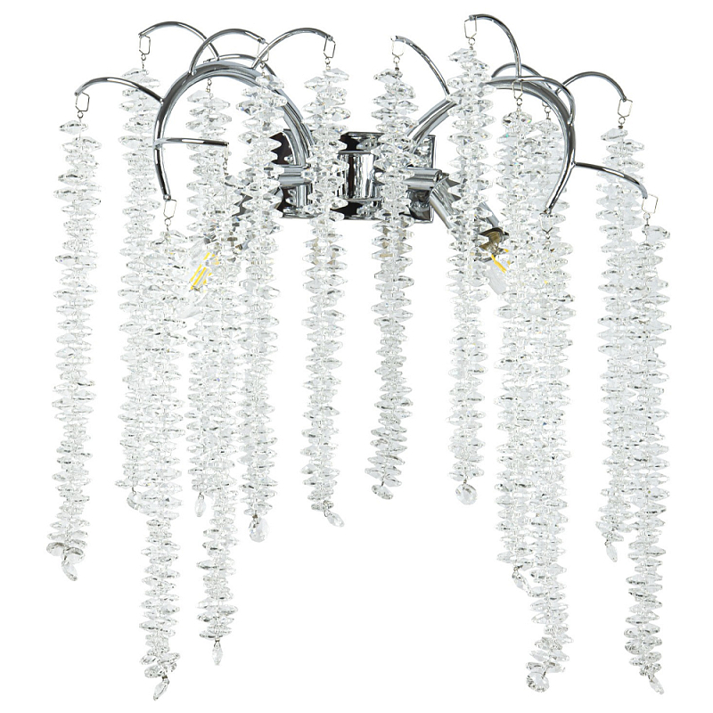     Bunch of Crystal Berries Silver Wall Lamp    -- | Loft Concept 