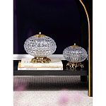 Конфетница из прозрачного рельефного стекла Eden Garden варинант исполнения - 11 | Loft Concept в Ростове-на-Дону