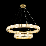 Люстра с 2-мя кольцами из натурального камня с регулируемыми плафонами Durability of Stone варинант исполнения - 5 | Loft Concept в Ростове-на-Дону