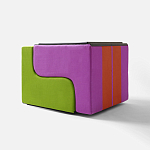 Дизайнерское кресло зеленое Poltronova Sofo Verosa Green Pink Armchair варинант исполнения - 2 | Loft Concept в Ростове-на-Дону