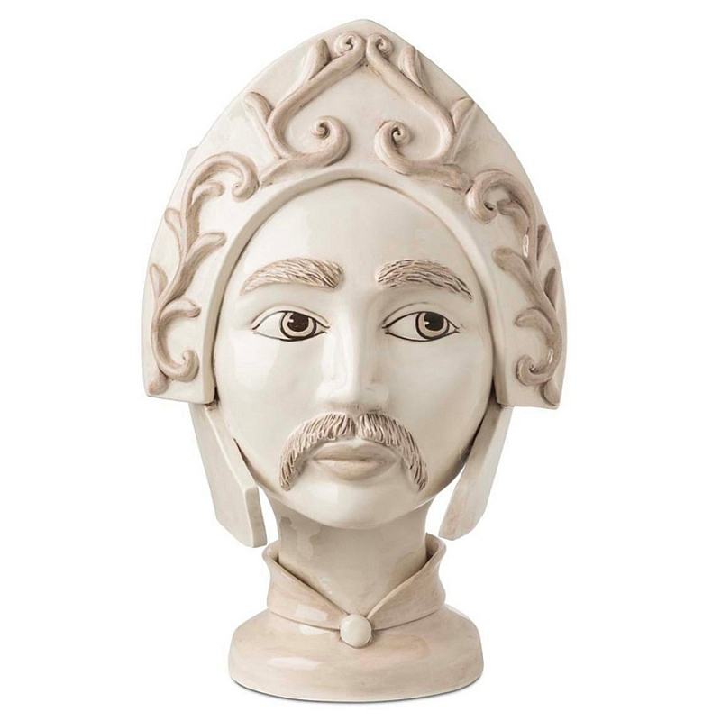 Ваза Vase Moro Man Paladin White Бежевый Ваза Vase Moro Man Paladin White Бежевый в Ростове-на-Дону | Loft Concept
