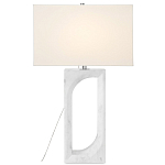 Настольная лампа на прямоугольном корпусе с тканевым абажуром One Piece Support варинант исполнения - 2 | Loft Concept в Ростове-на-Дону