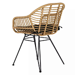 Стул с ротанговым плетением Wicker Half Chair с подлокотниками варинант исполнения - 3 | Loft Concept в Ростове-на-Дону