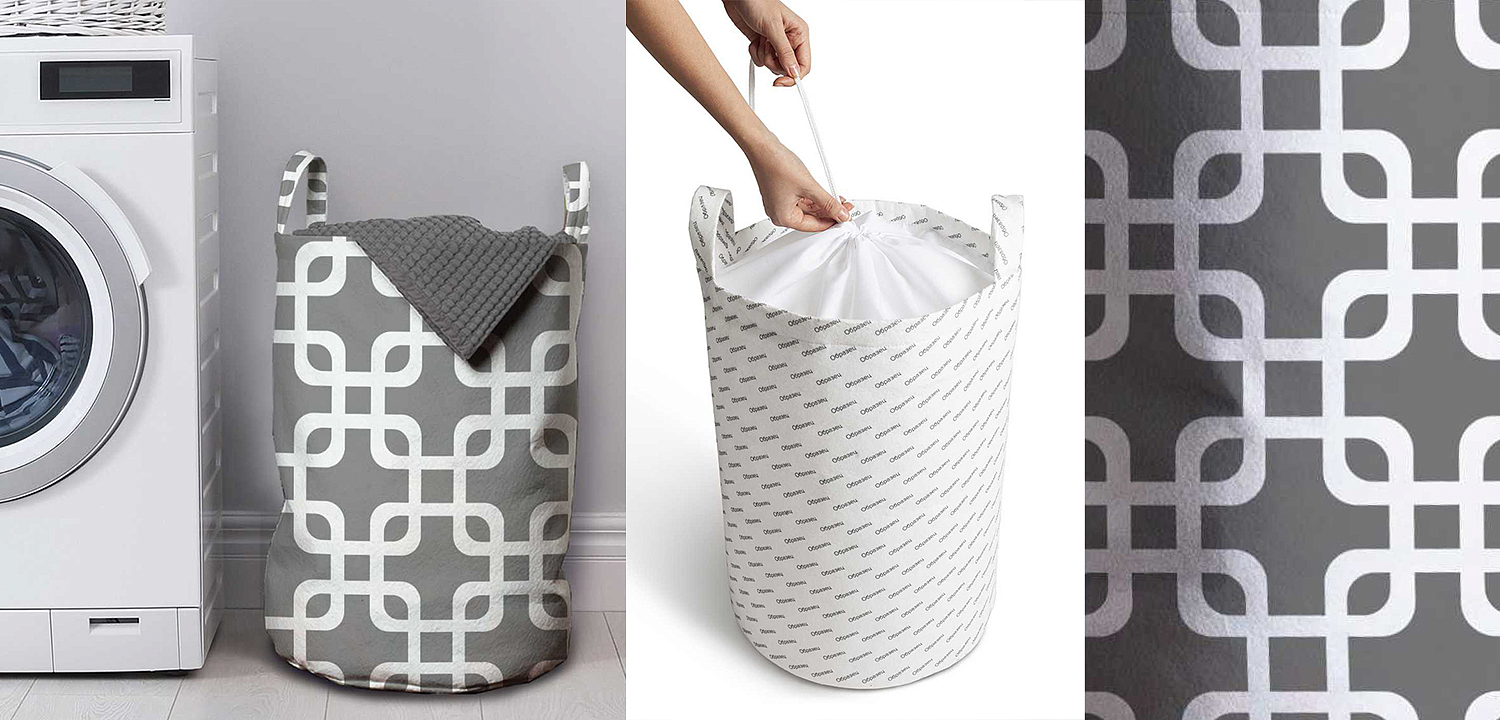 Корзина Squares on Gray Basket Корзина Squares on Gray Basket - Loft-Concept в Ростове-на-Дону