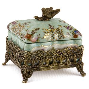 Шкатулка Casket Blue in Bronze